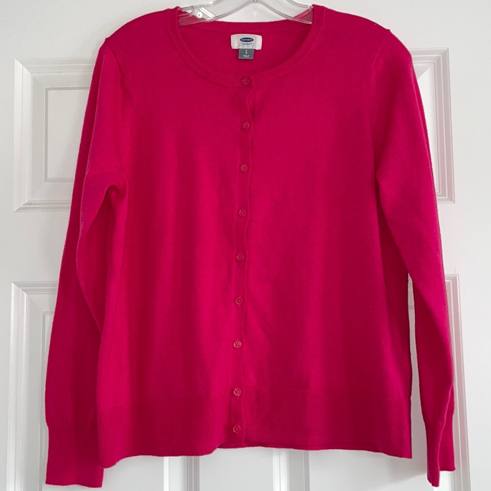 Old Navy Pink Cardigan Sweater
